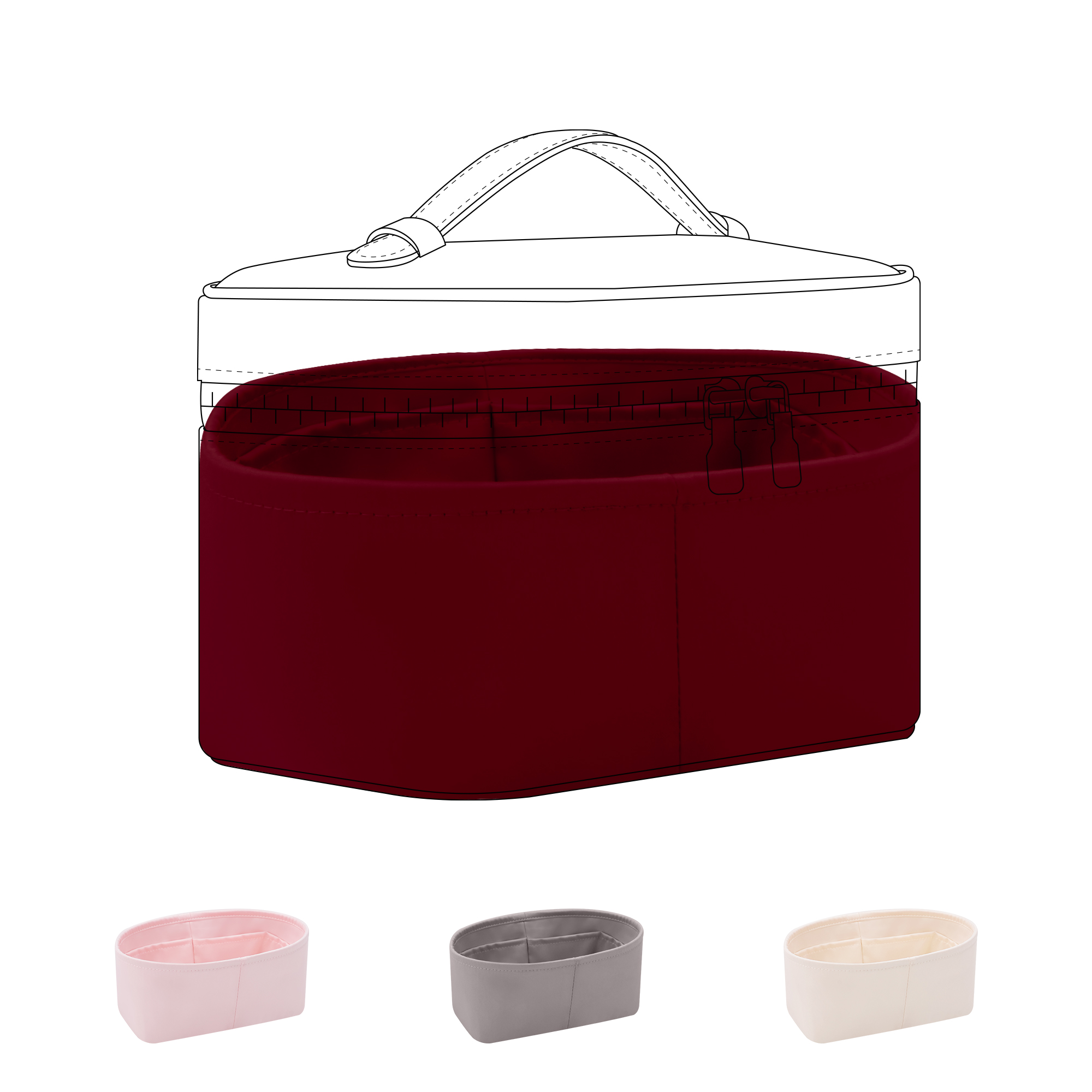 Luxury Bags Lv - Organizador de Bolsa de Seda DGAZ