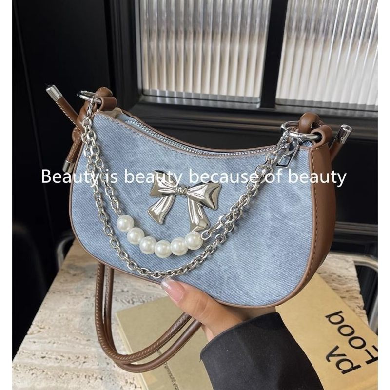 Luxury Bags Sell - Bolsa de Ombro Leve com Laço