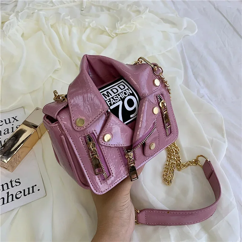 PU Leather Motorcycle Shoulder - Luxury Bags England avaliação e preço