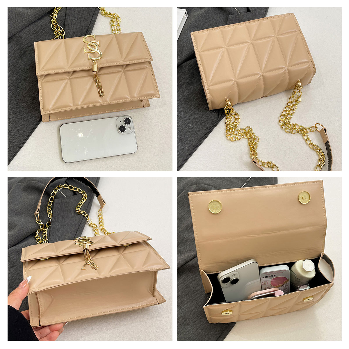 Bolsa Pequena Quadrada Elegant - Luxury Bags Lv avaliação e preço