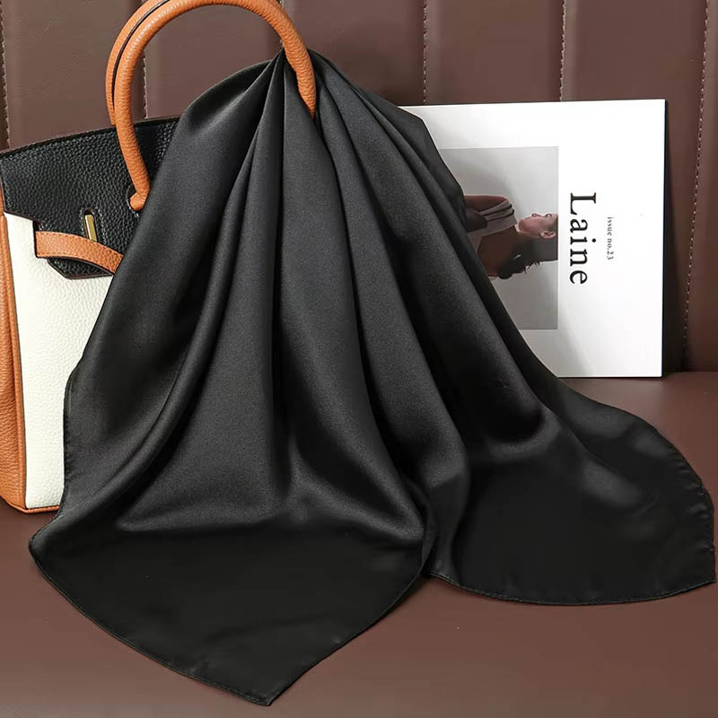 Luxo cor sólida lenço quadrado - Luxury Bags China avaliação e preço