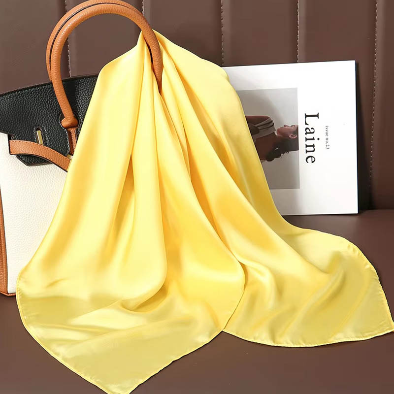 Luxo cor sólida lenço quadrado - Luxury Bags China avaliação e preço