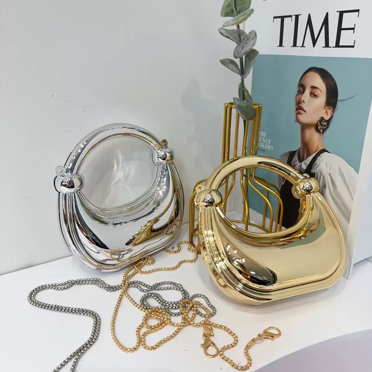 Mini bolsa de noite dourada, b - Shoulder Bag Slouchy avaliação e preço