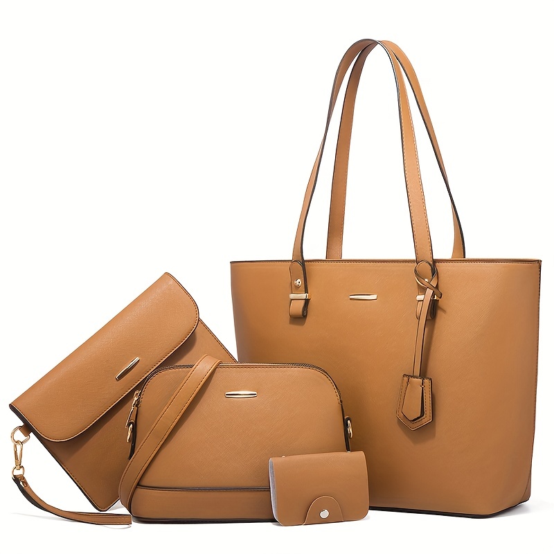 4 pçs moda feminina conjuntos  - Shoulder Bag Slouchy avaliação e preço